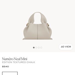 New authentic Polene Mini Textured Chalk Bag